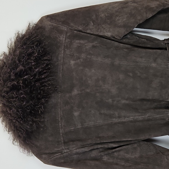 Vintage Marvin Richards Brown Suede Leather Jacket - Picture 7 of 12